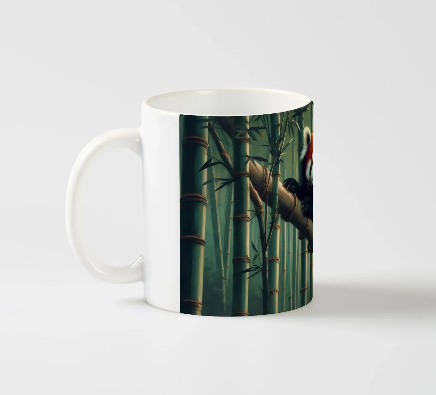 PANDA ROUX ceramic mug by RUBIANT ART