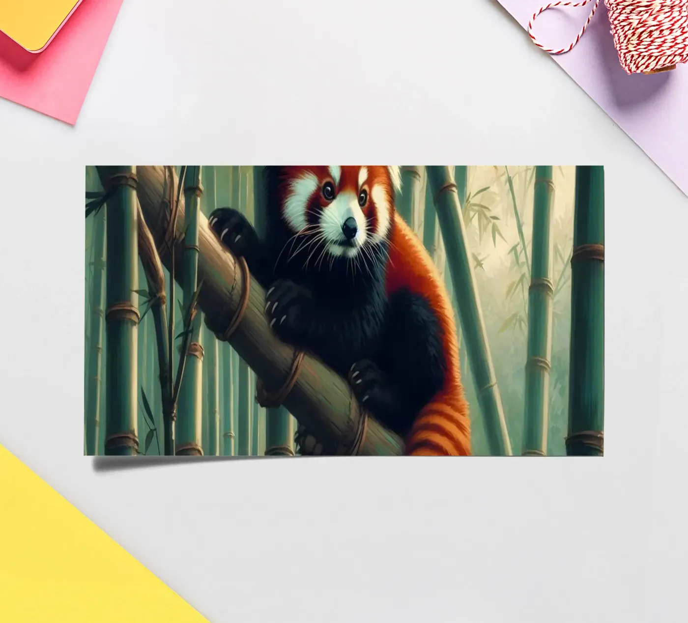 PANDA ROUX sticker sheet by RUBIANT ART
