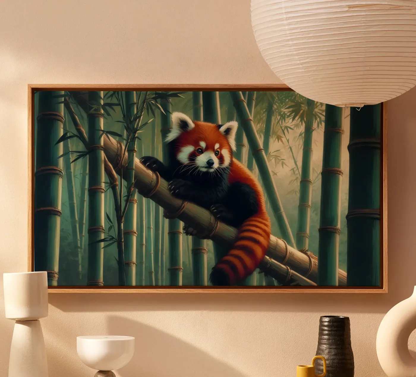 PANDA ROUX tela da RUBIANT ART