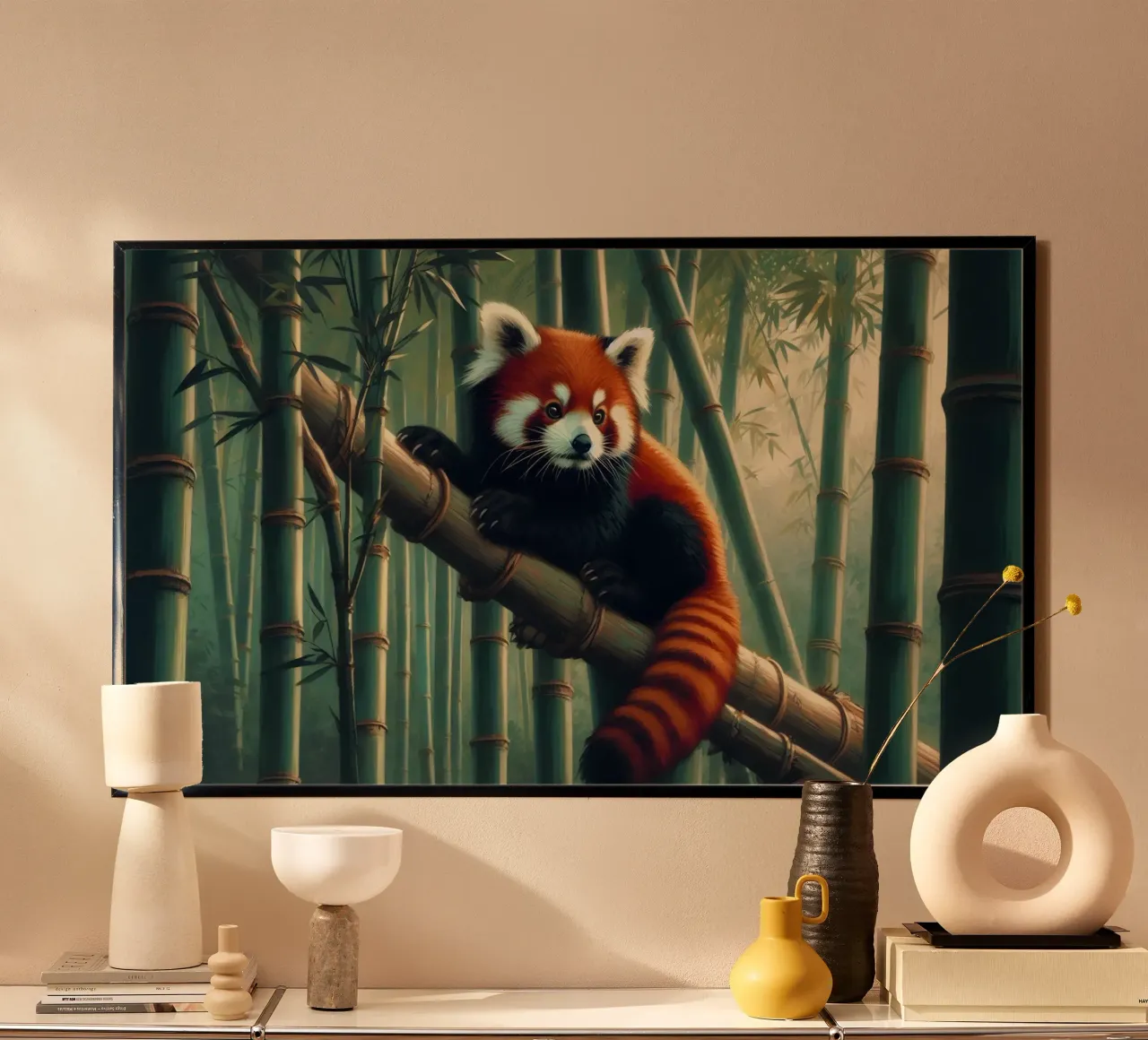 PANDA ROUX carta hahnemühle da RUBIANT ART