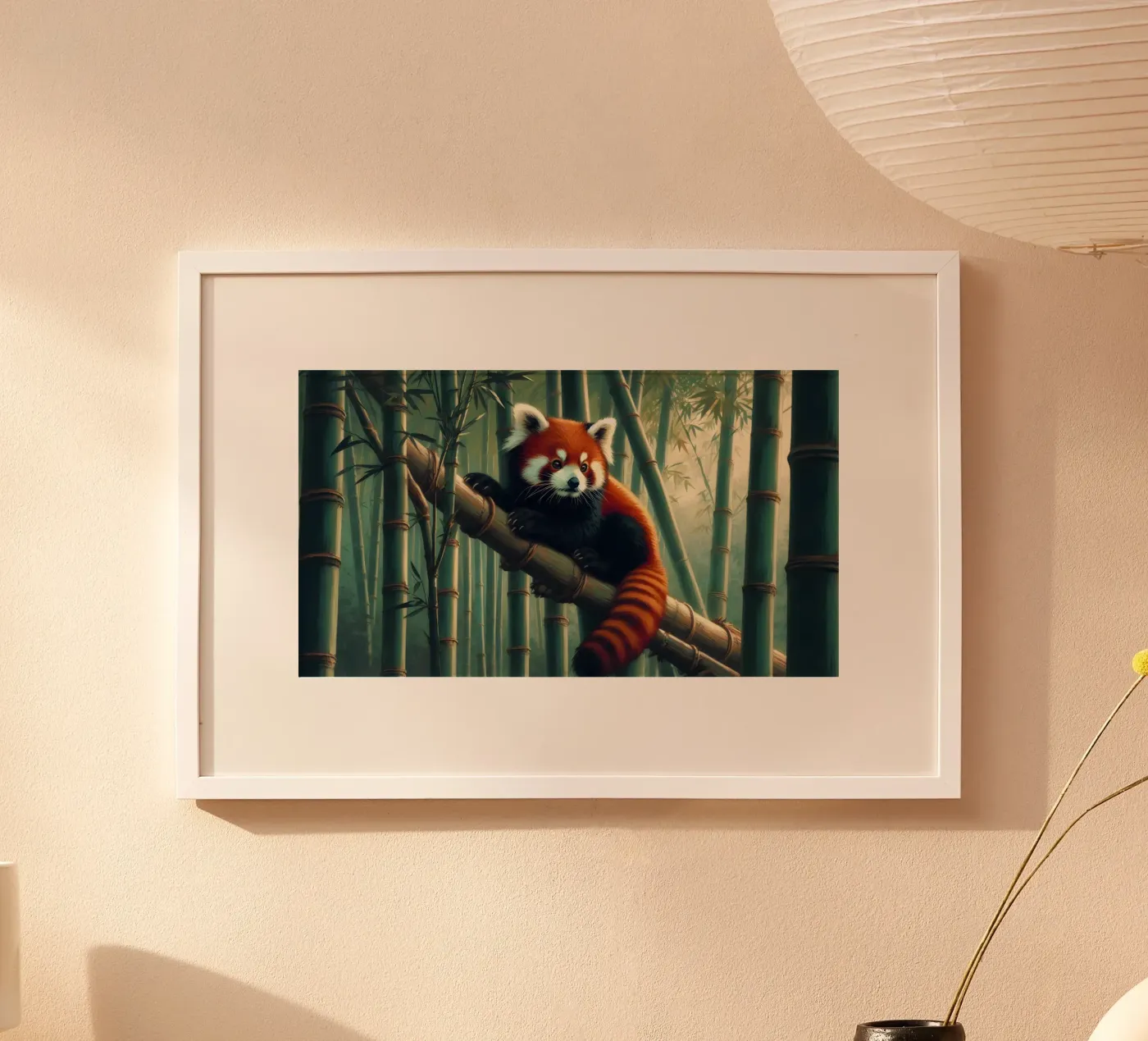 PANDA ROUX poster van RUBIANT ART