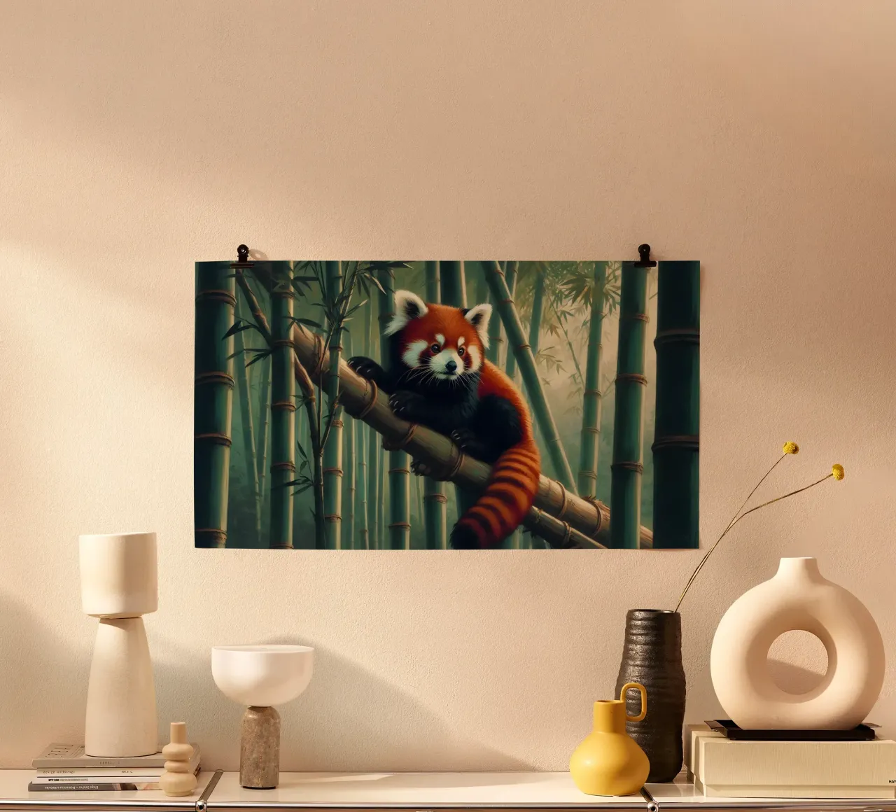 PANDA ROUX poster da RUBIANT ART