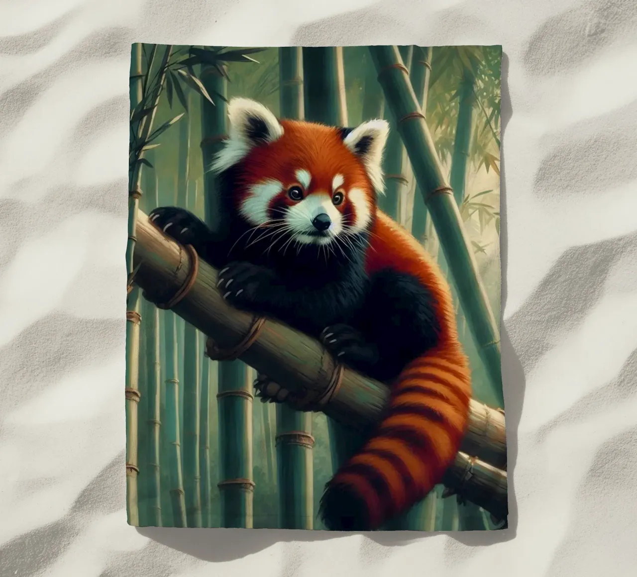 PANDA ROUX telo mare da RUBIANT ART