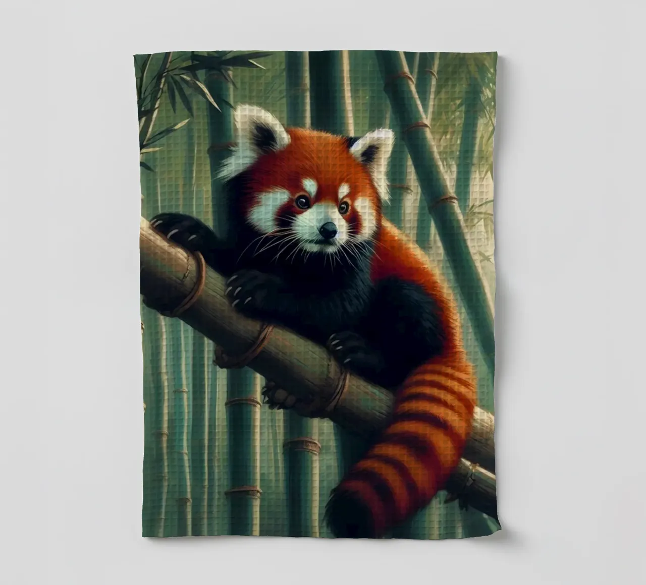 PANDA ROUX canovaccio da cucina da RUBIANT ART