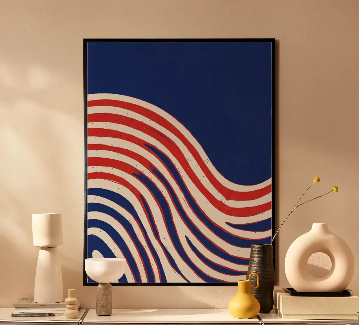 blue mountain poster by Pillips Studio