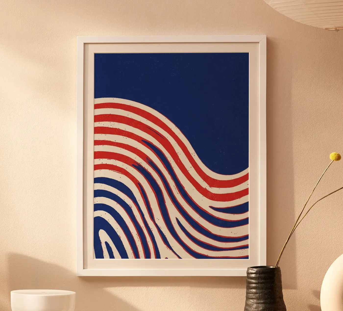 blue mountain poster by Pillips Studio