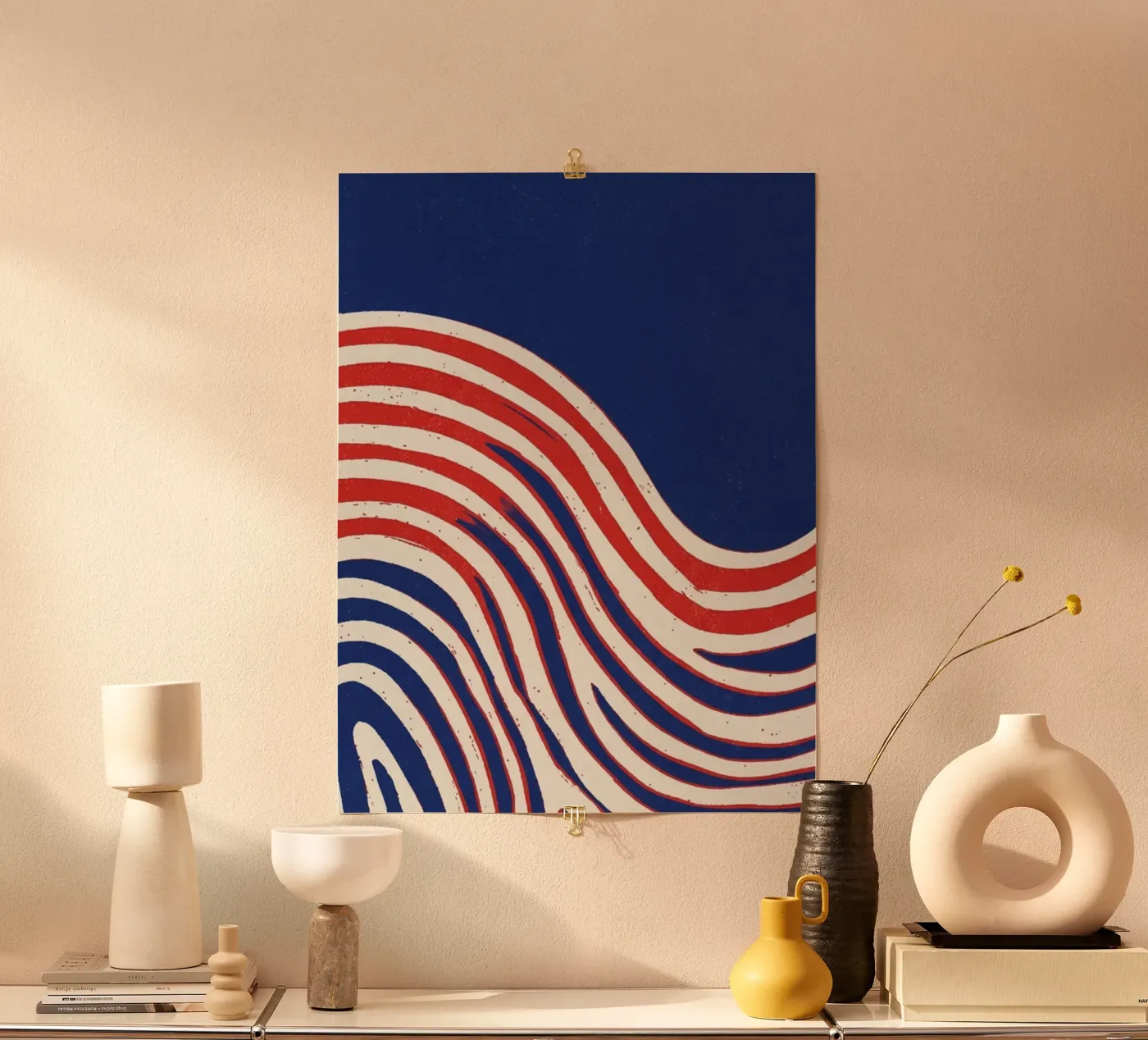 blue mountain poster by Pillips Studio