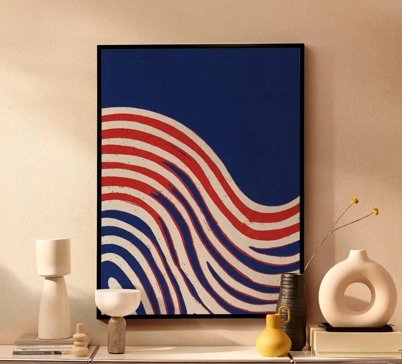 blue mountain poster by Pillips Studio