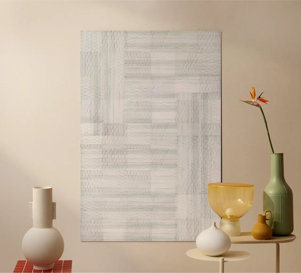 Blocchi bianchi intrecciati I poster da Cartissi