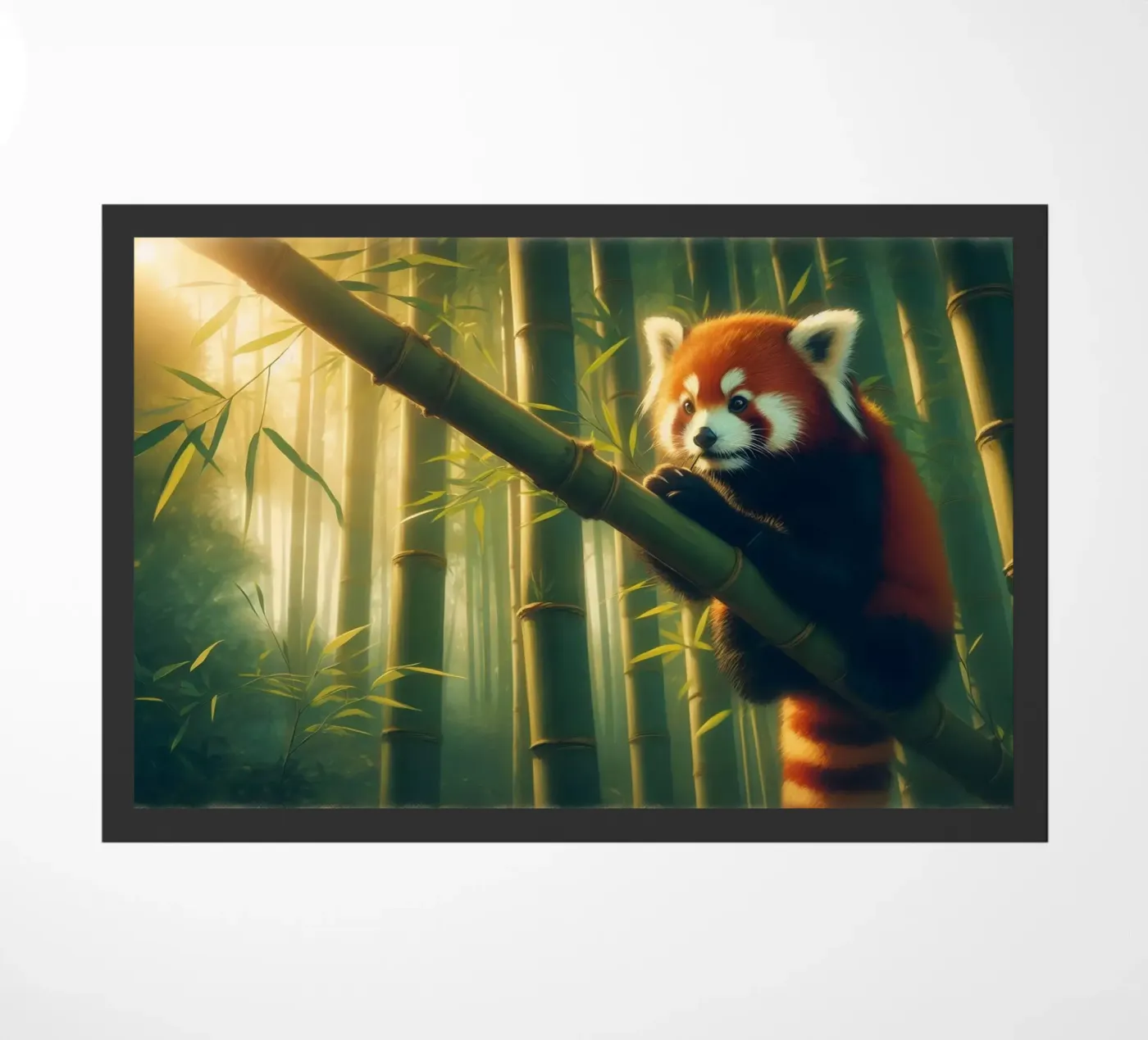 PANDA ROUX deurmat van RUBIANT ART