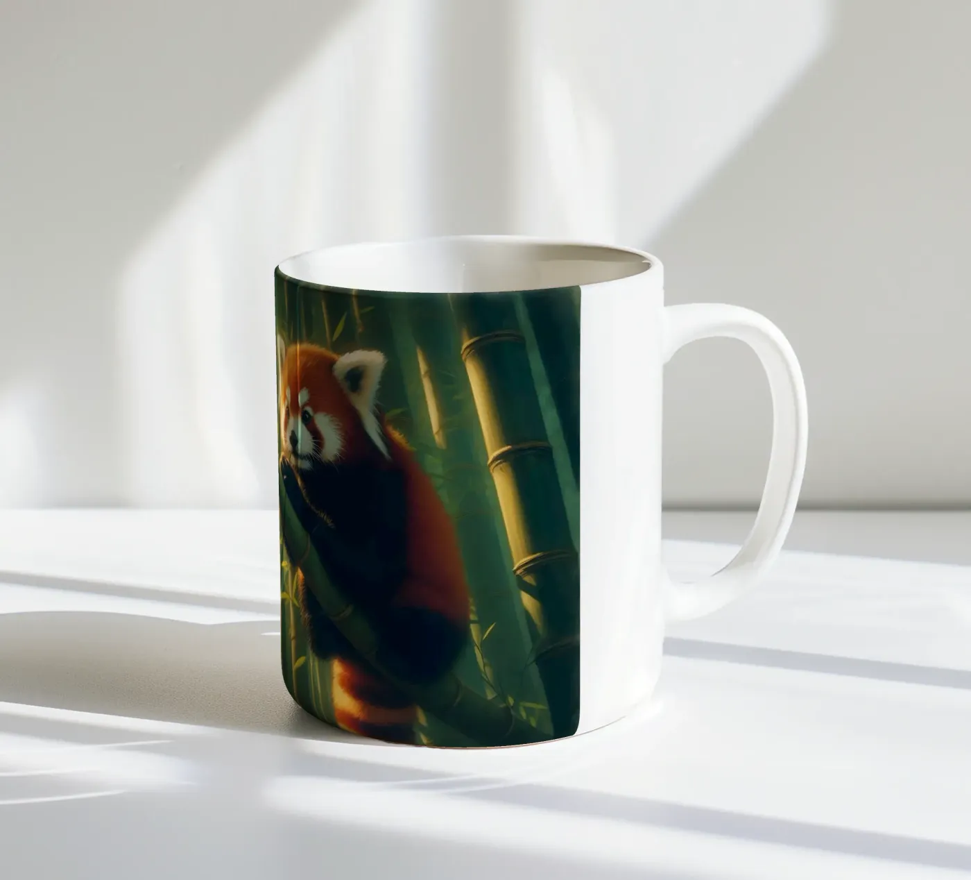 PANDA ROUX ceramic mug by RUBIANT ART