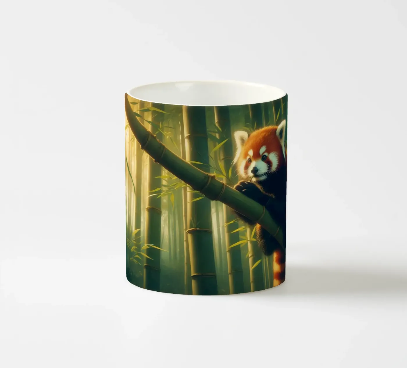 PANDA ROUX ceramic mug by RUBIANT ART