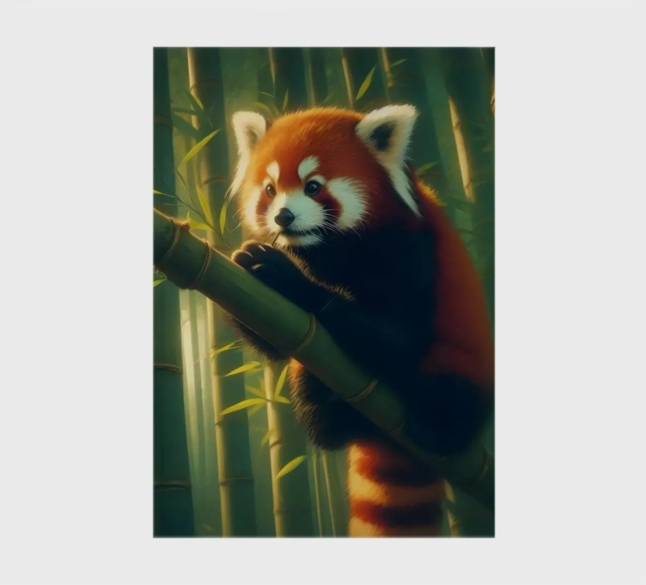 PANDA ROUX notebook by RUBIANT ART