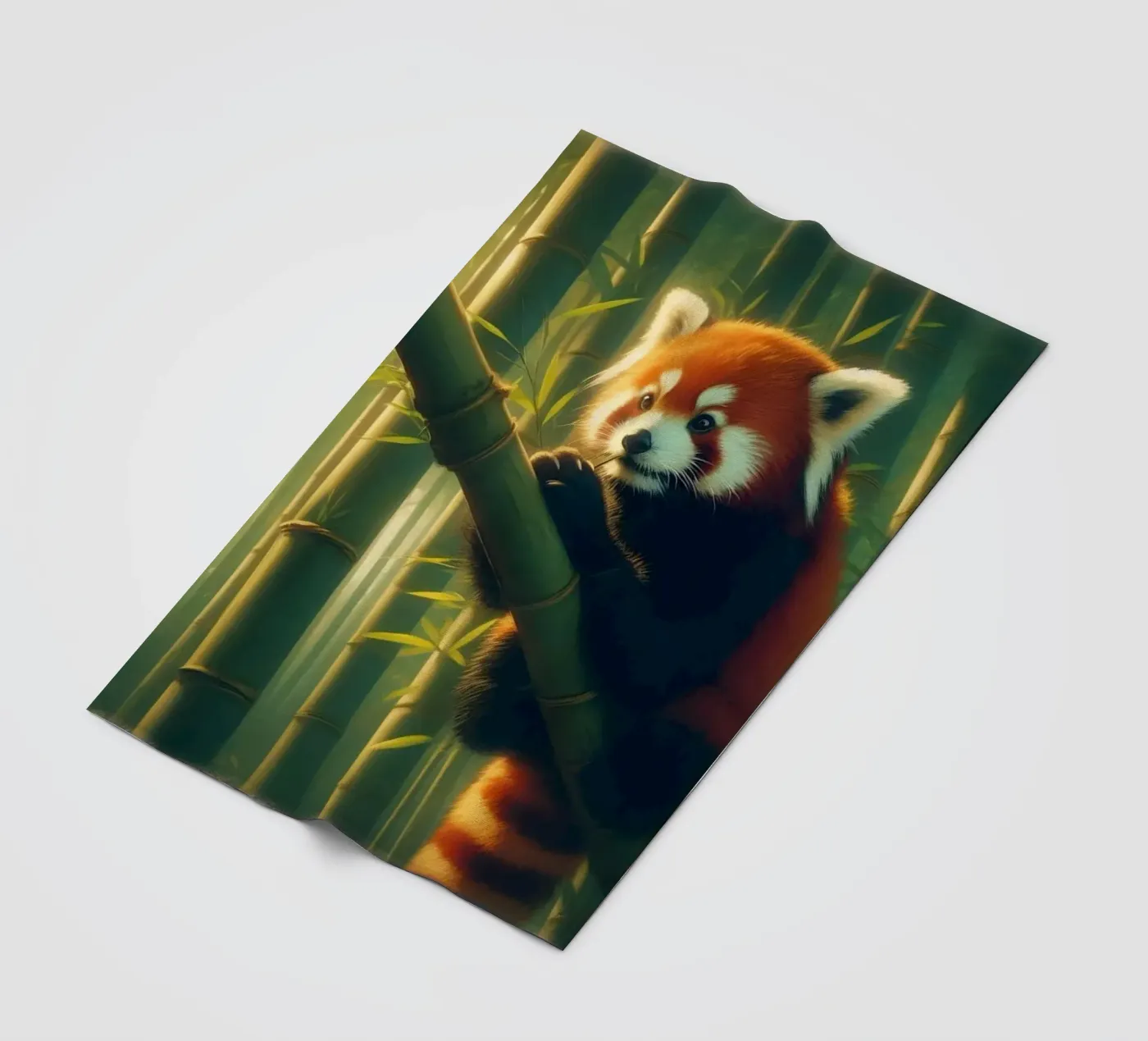 PANDA ROUX Fleecedecke von RUBIANT ART