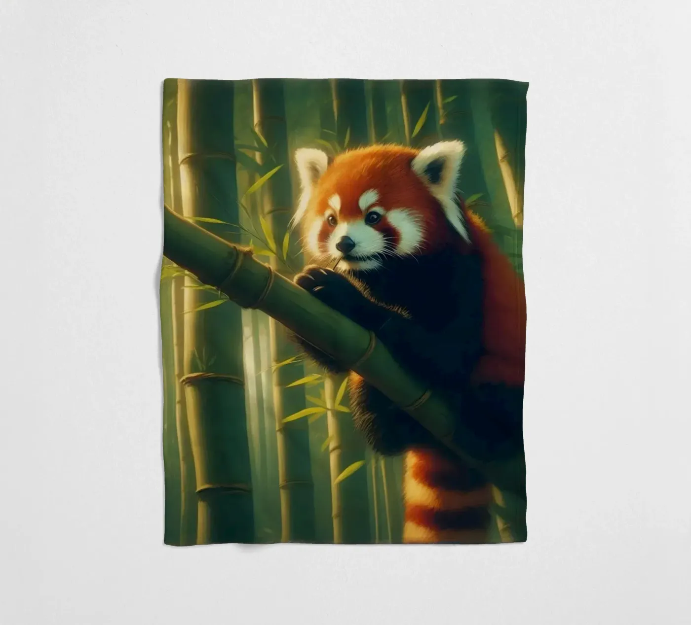 PANDA ROUX Fleecedecke von RUBIANT ART