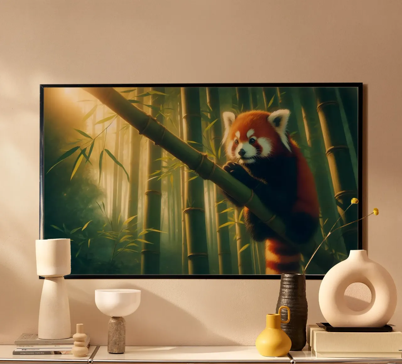 PANDA ROUX poster da RUBIANT ART