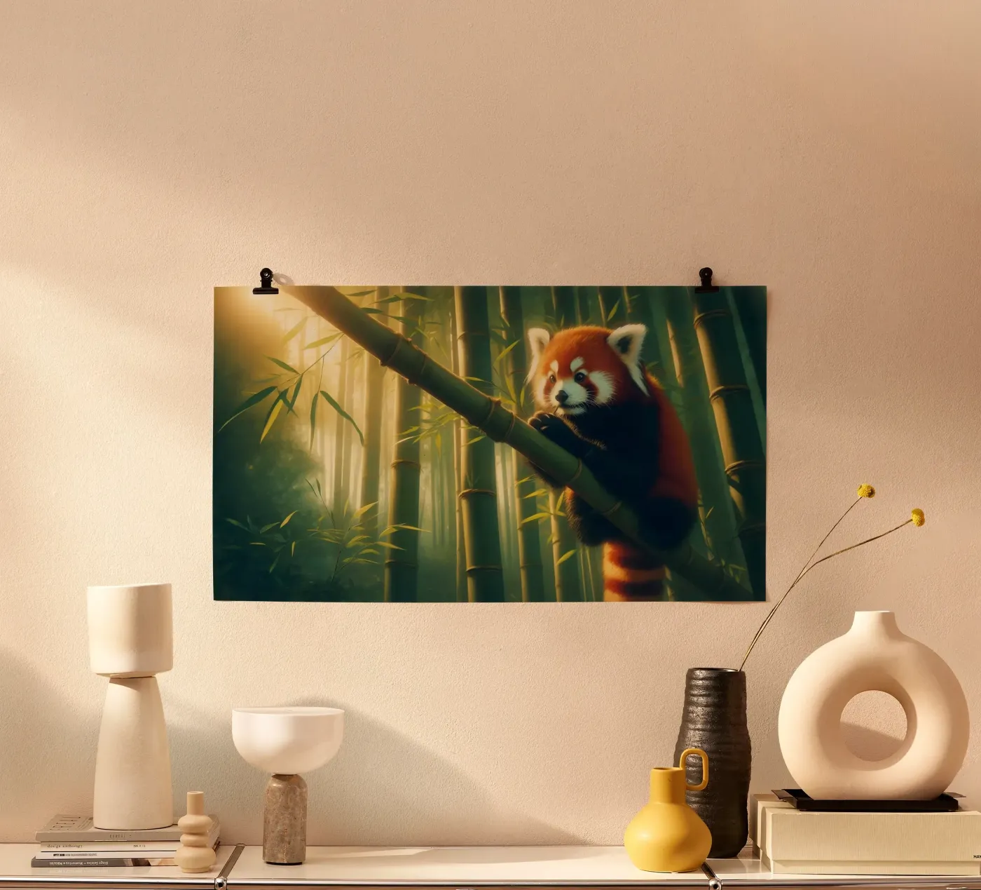 PANDA ROUX poster by RUBIANT ART