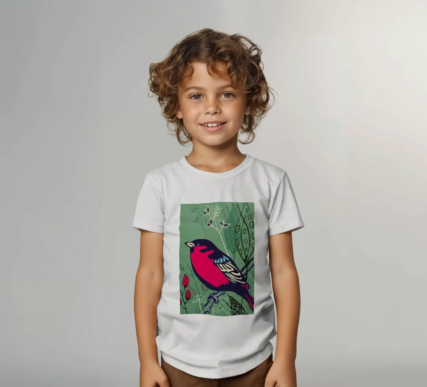 Bird t-shirt bambini da Rocket68