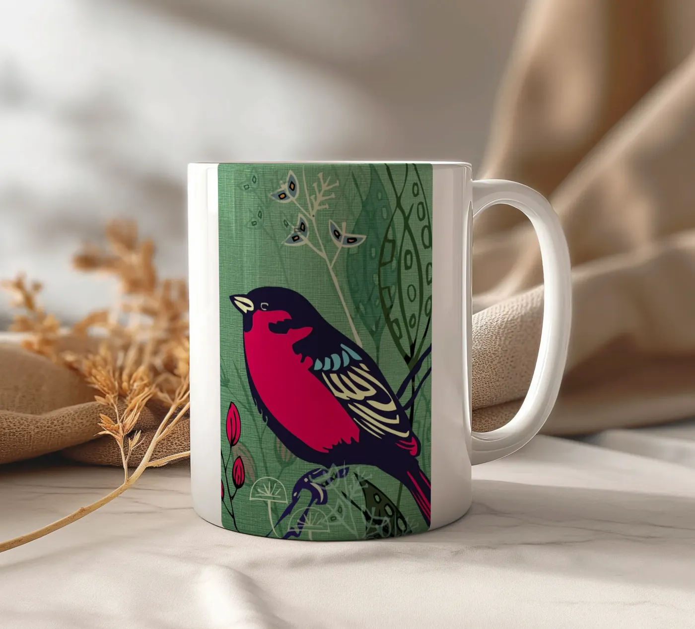 Bird ceramic mug by Rocket68