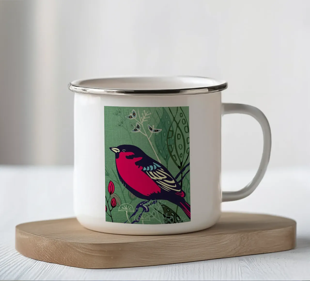 Bird tazza in smalto da Rocket68