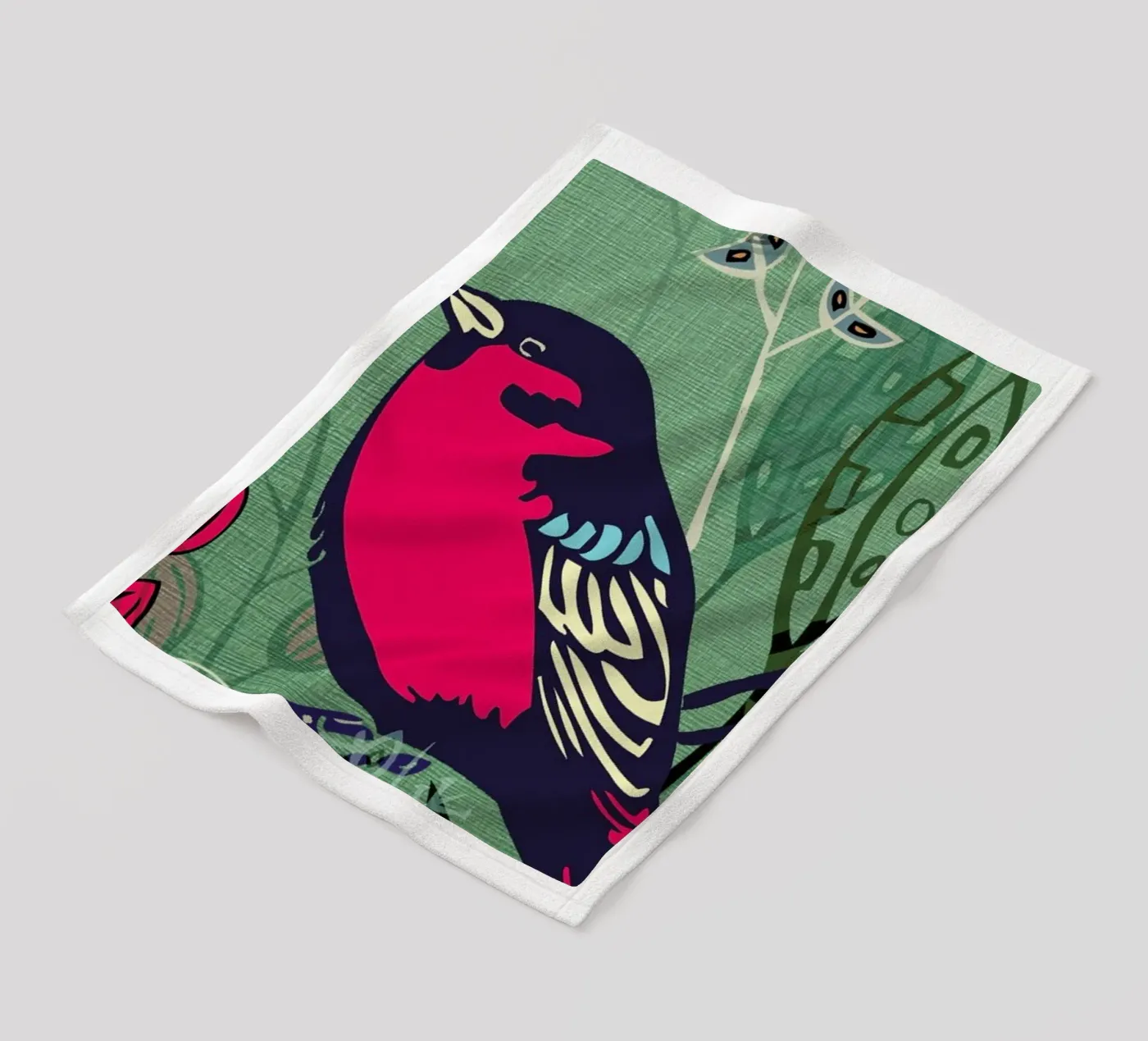Bird fleece blanket by Rocket68