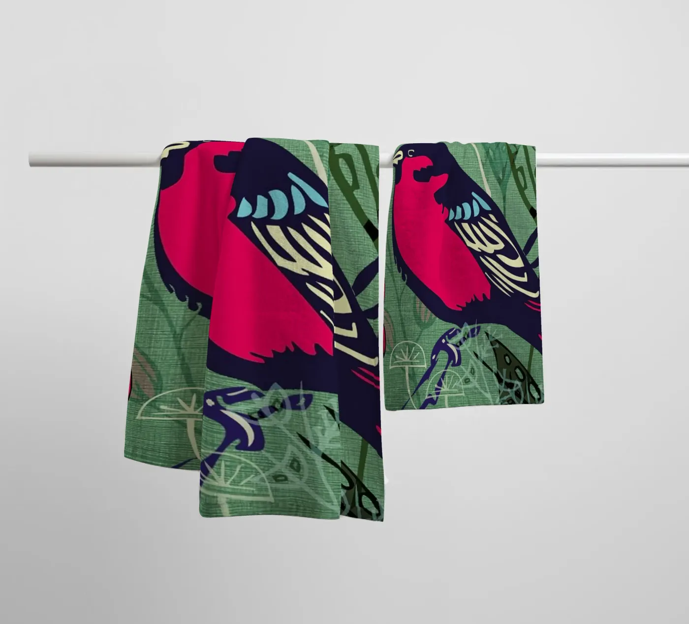 Bird towel by Rocket68