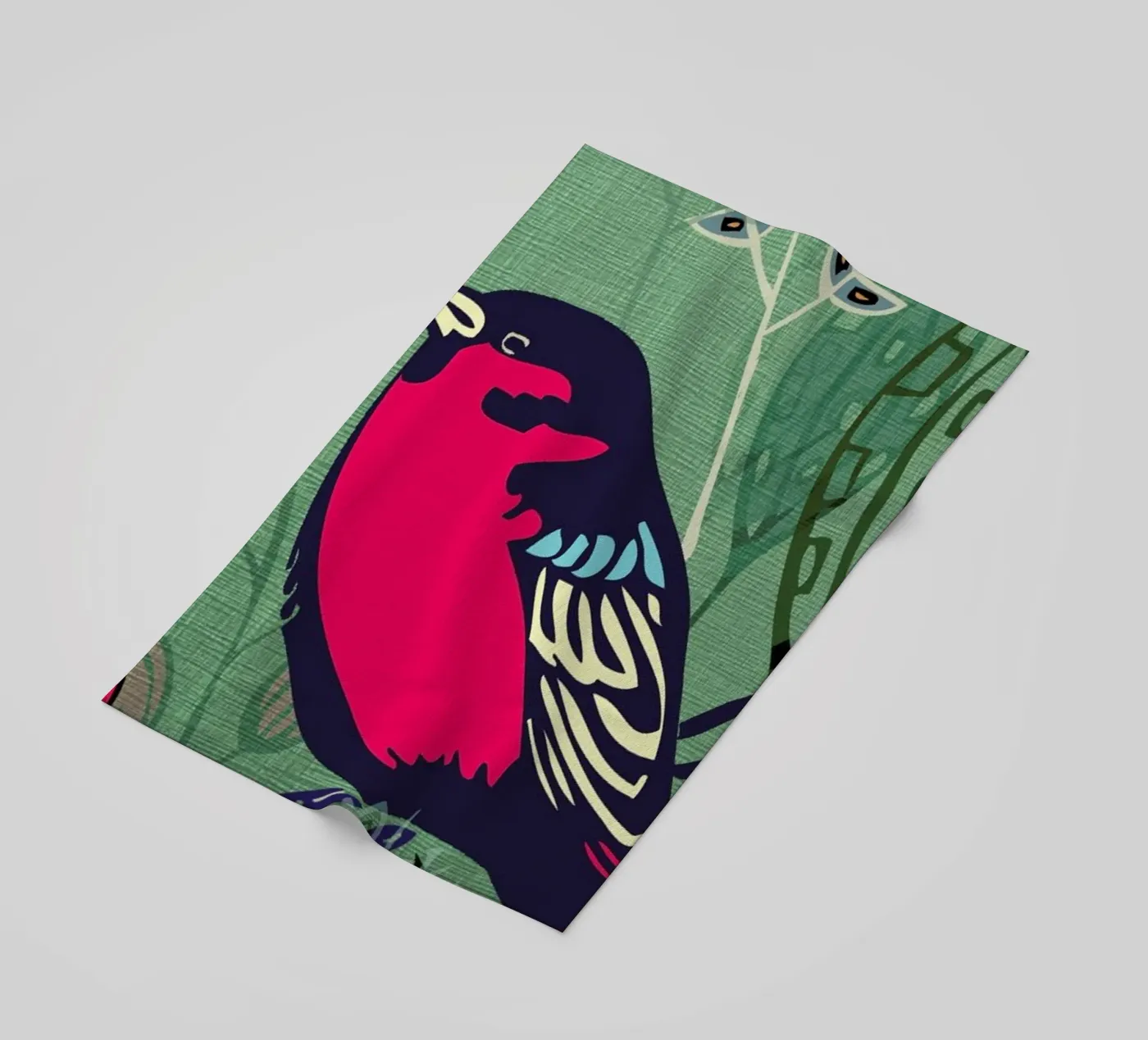 Bird beach towel by Rocket68
