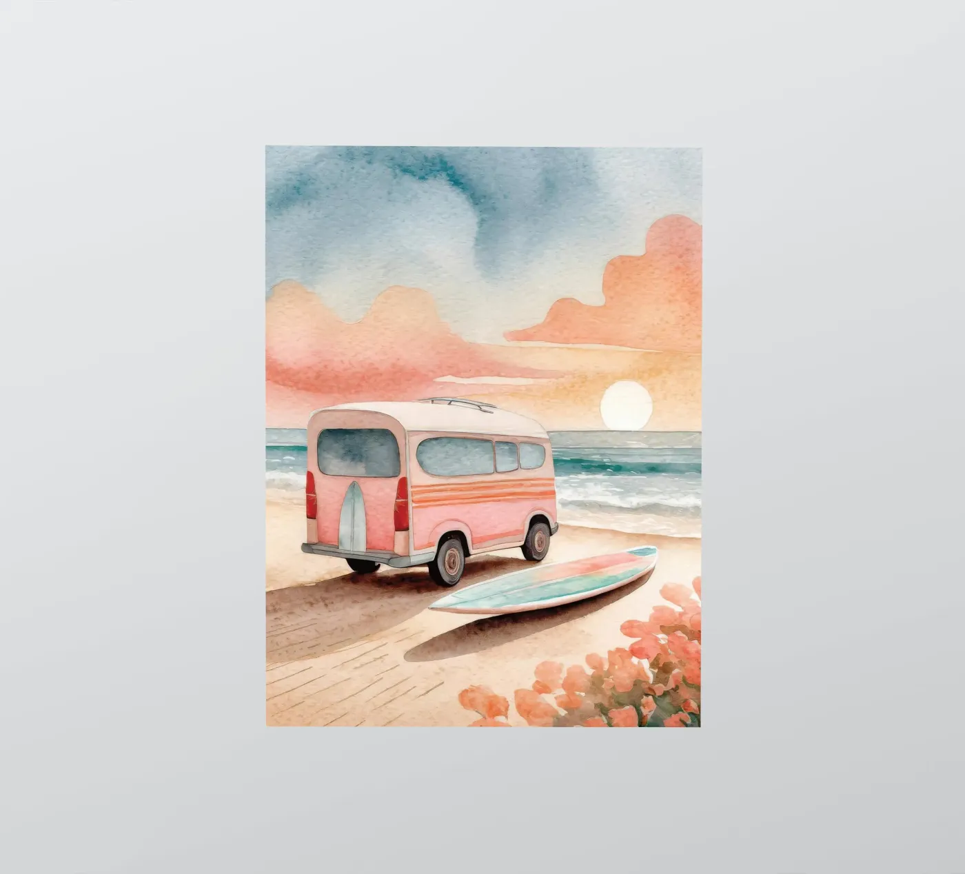Sunset Van sticker by Mix Mate