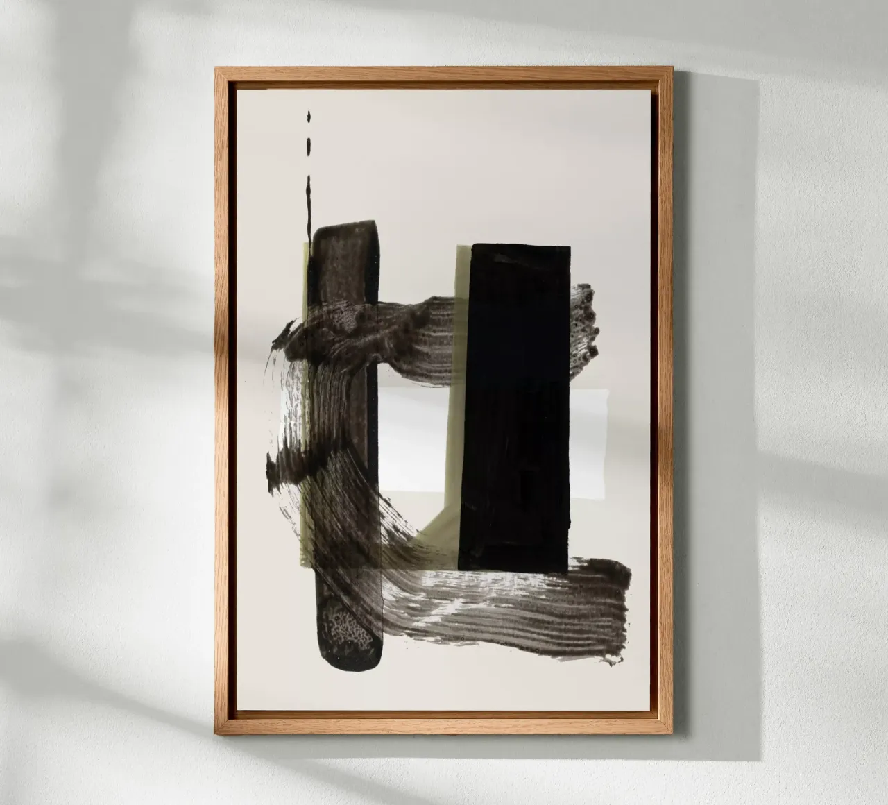 Black Zen Ochre II Leinwand von Cartissi