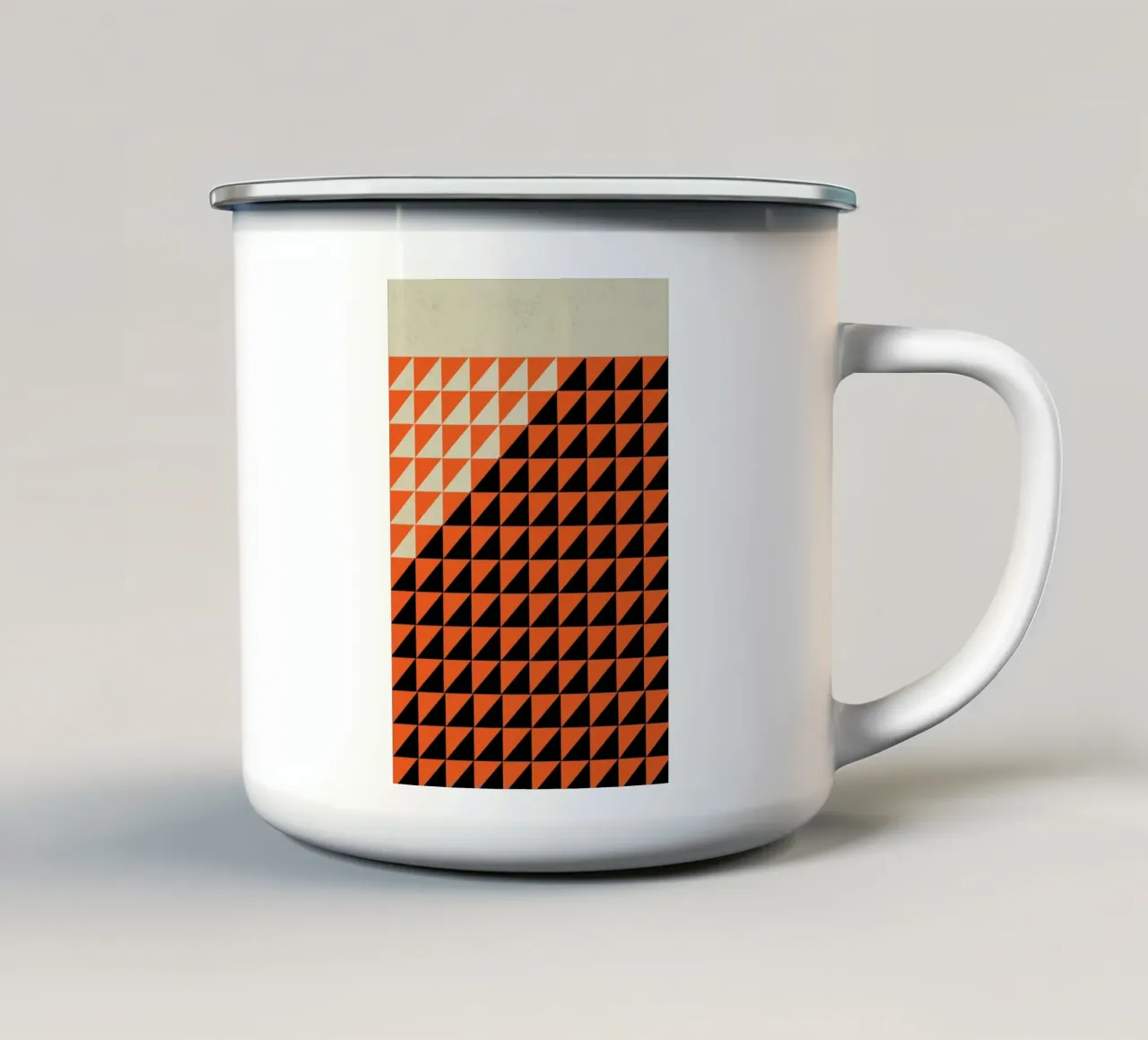 Tri graphic tazza in smalto da Rocket68