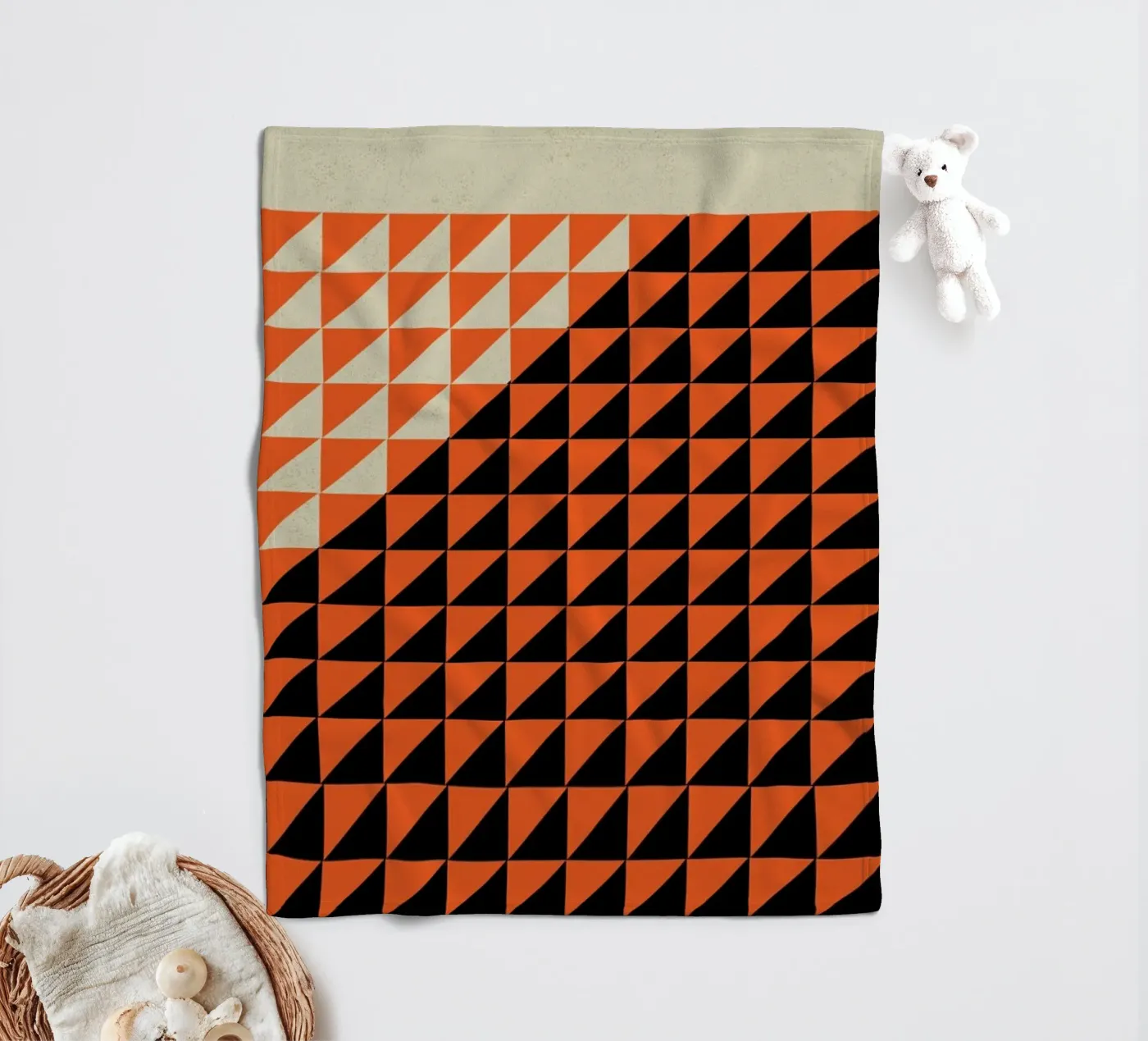 Tri graphic Fleecedecke von Rocket68