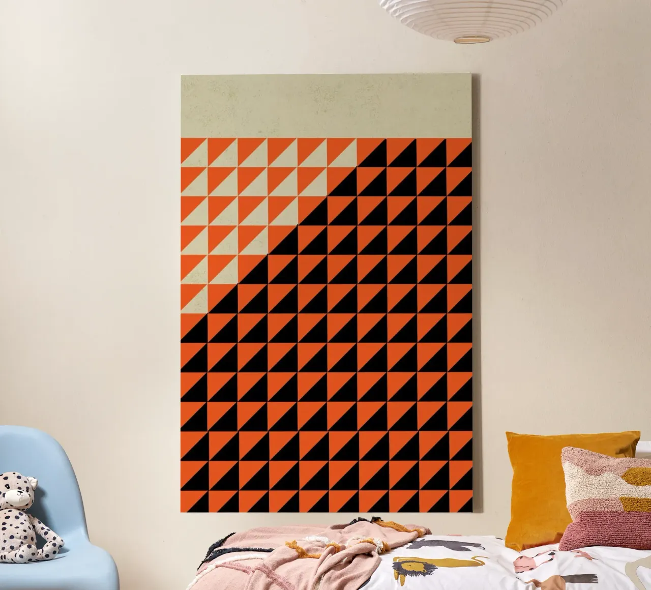 Tri graphic tela con Cornice a cassetta da Rocket68