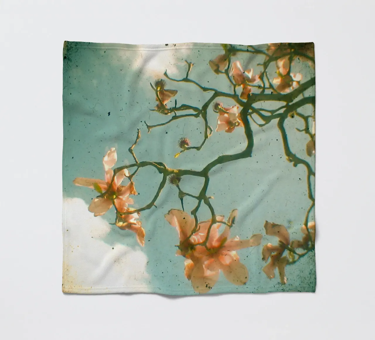 Sweet Magnolia fleece blanket by Cassia Beck Photography