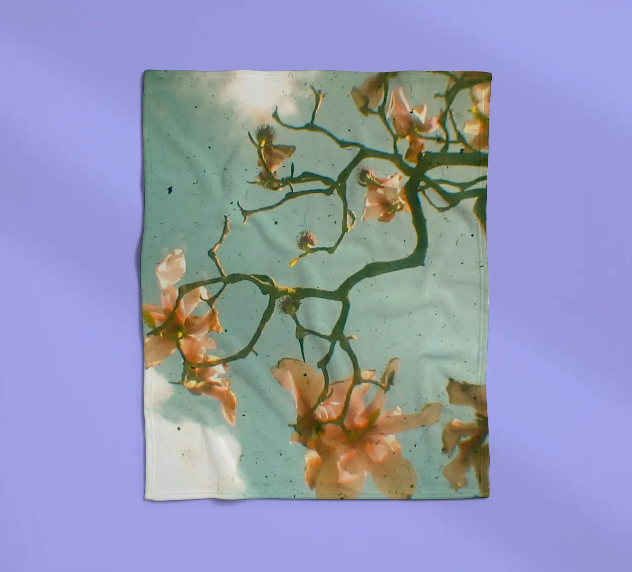 Sweet Magnolia fleece blanket by Cassia Beck Photography