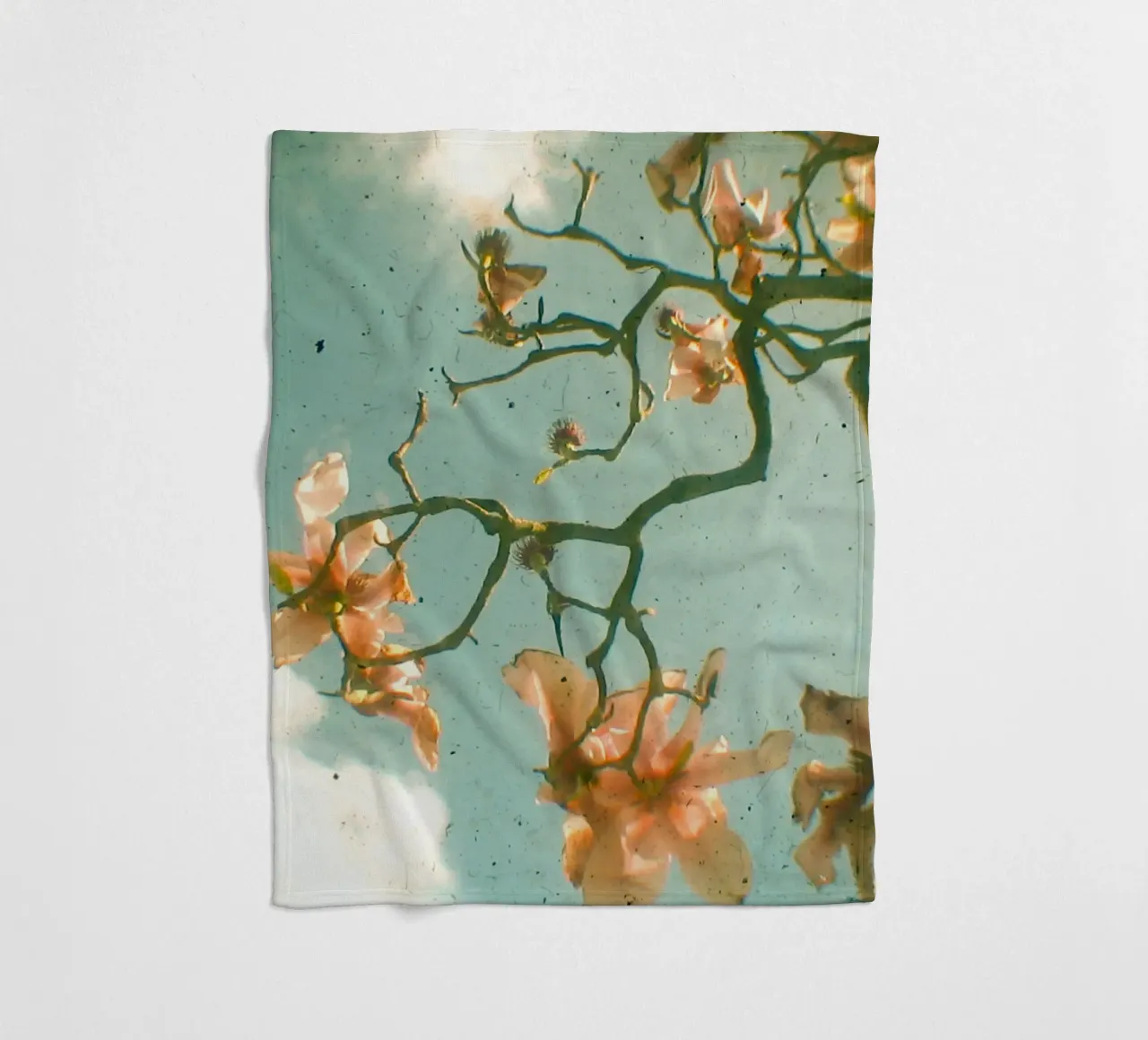 Sweet Magnolia fleece blanket by Cassia Beck Photography