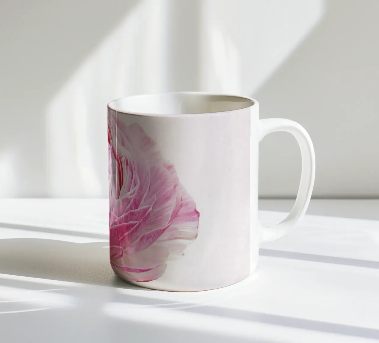 Ranunculus ceramic mug by Cassia Beck Photography