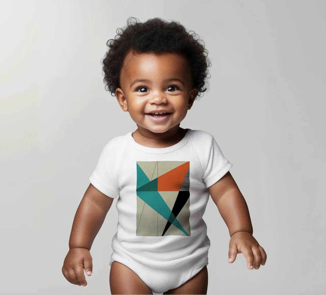 Diagonal Unity Kurzarm Babybody von Rocket68