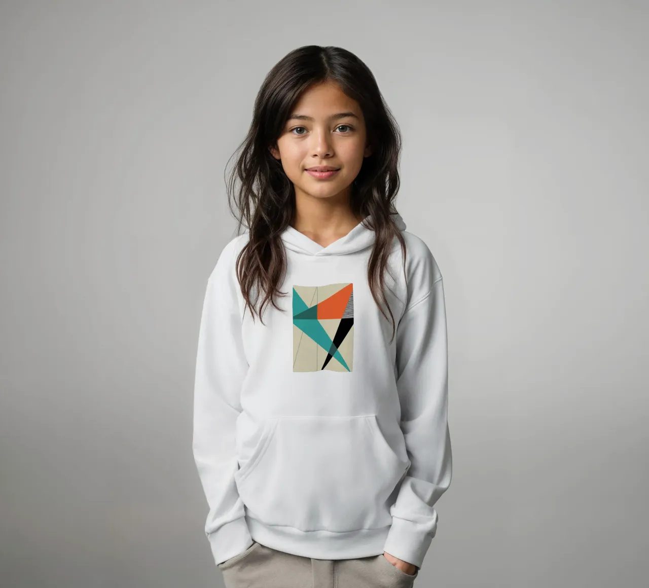 Diagonal Unity felpa bambino con cappuccio da Rocket68