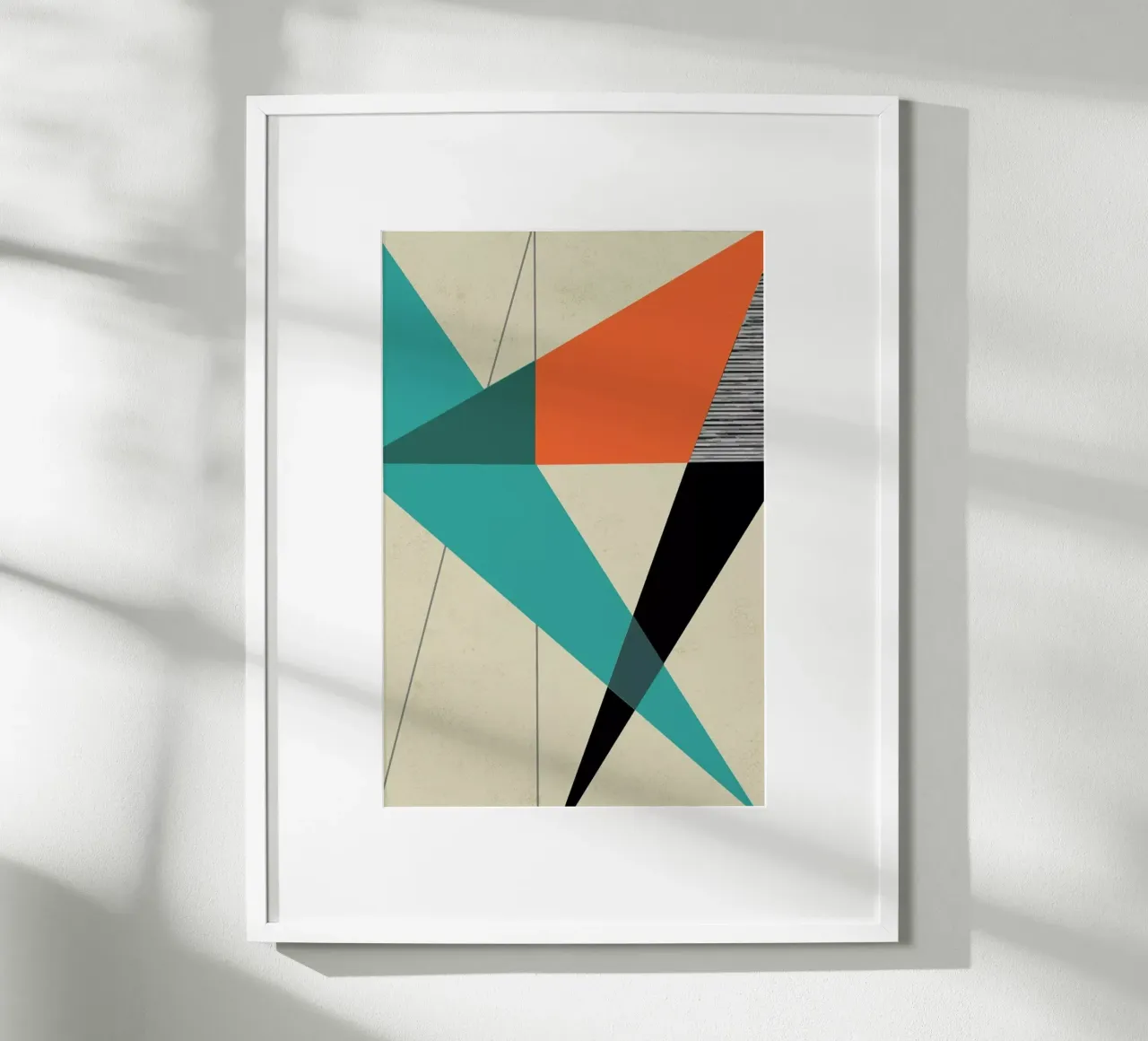 Diagonal Unity poster con telaio in alluminio da Rocket68