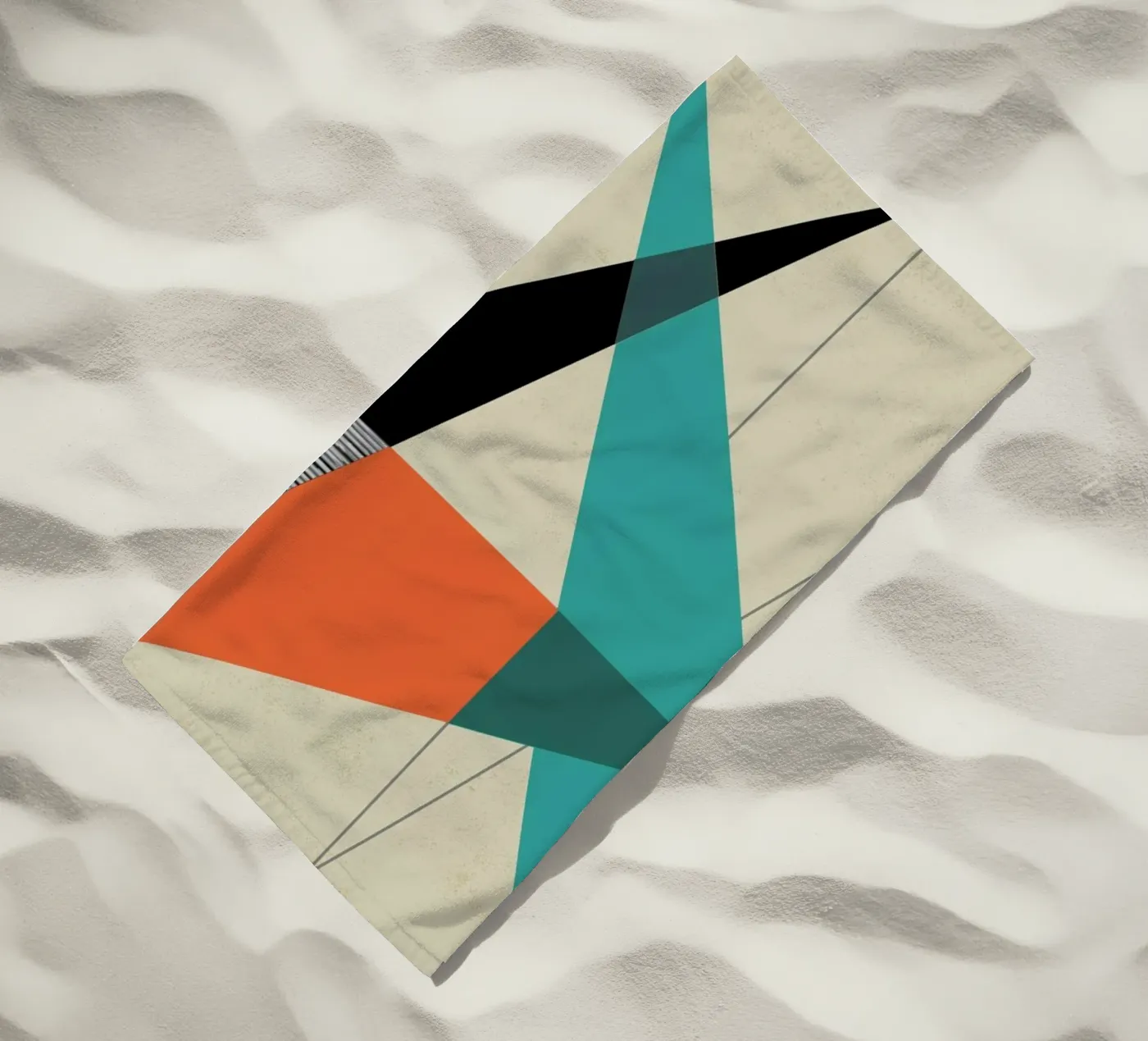 Diagonal Unity beach towel by Rocket68
