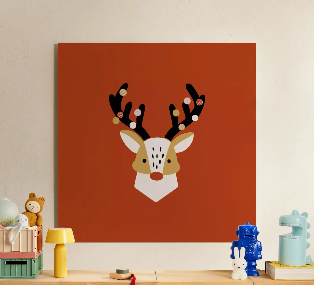 Hirsch | rot acrylic glass by modeern