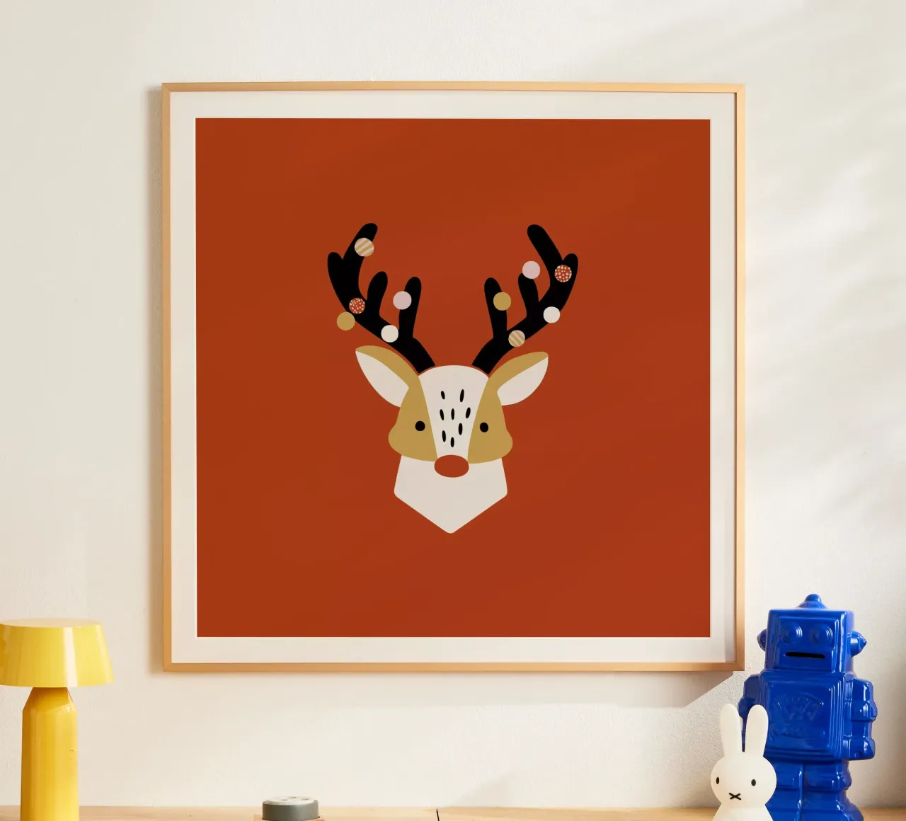 Hirsch | rot poster da moDeern