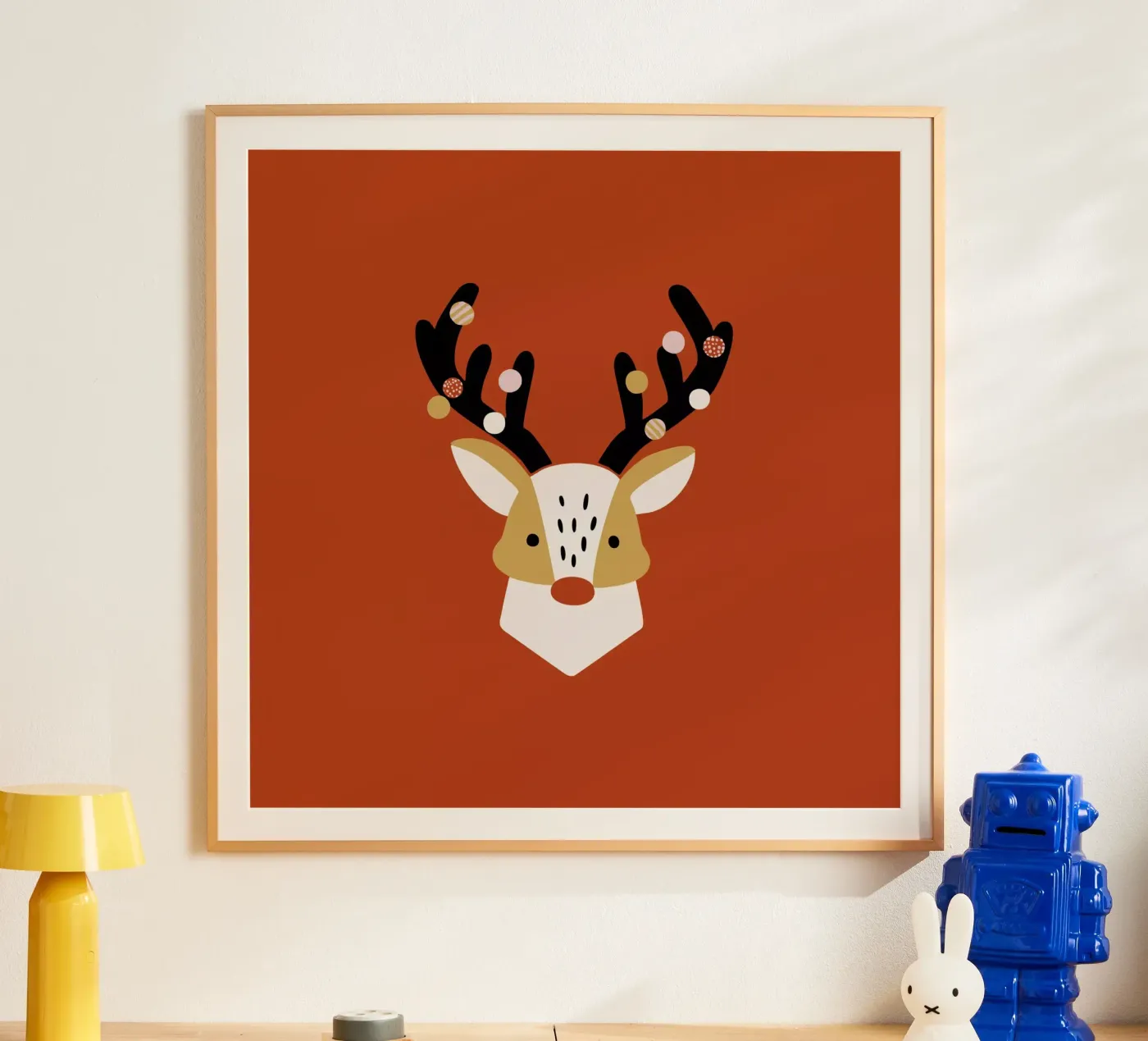 Hirsch | rot poster by moDeern