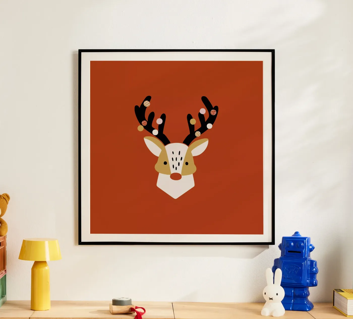 Hirsch | rot poster by moDeern