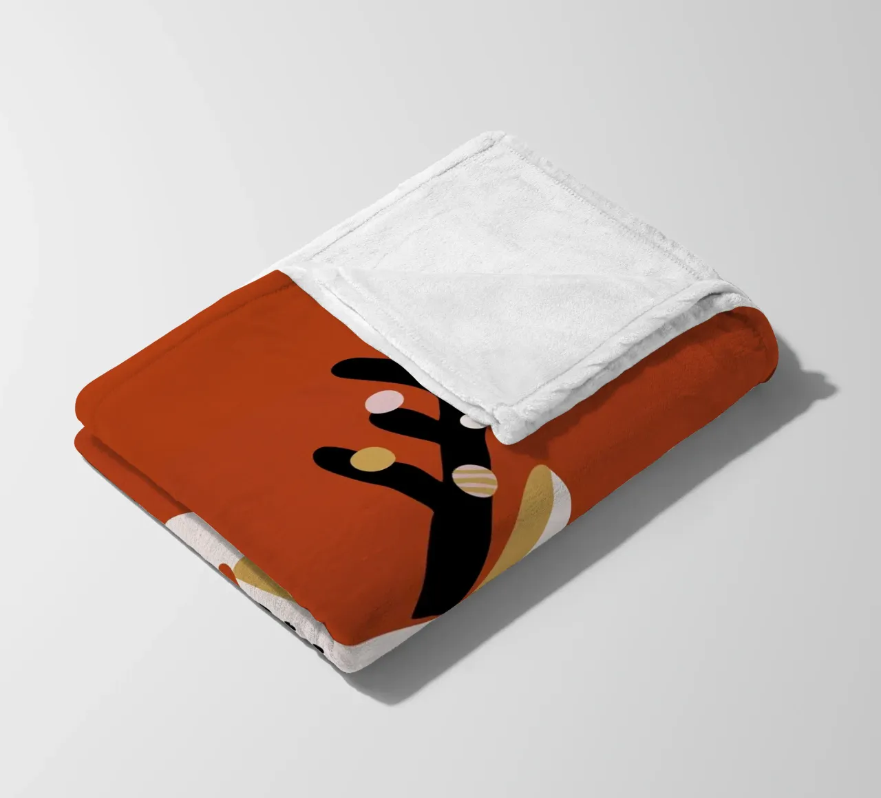 Hirsch | rot coperta in pile da modeern