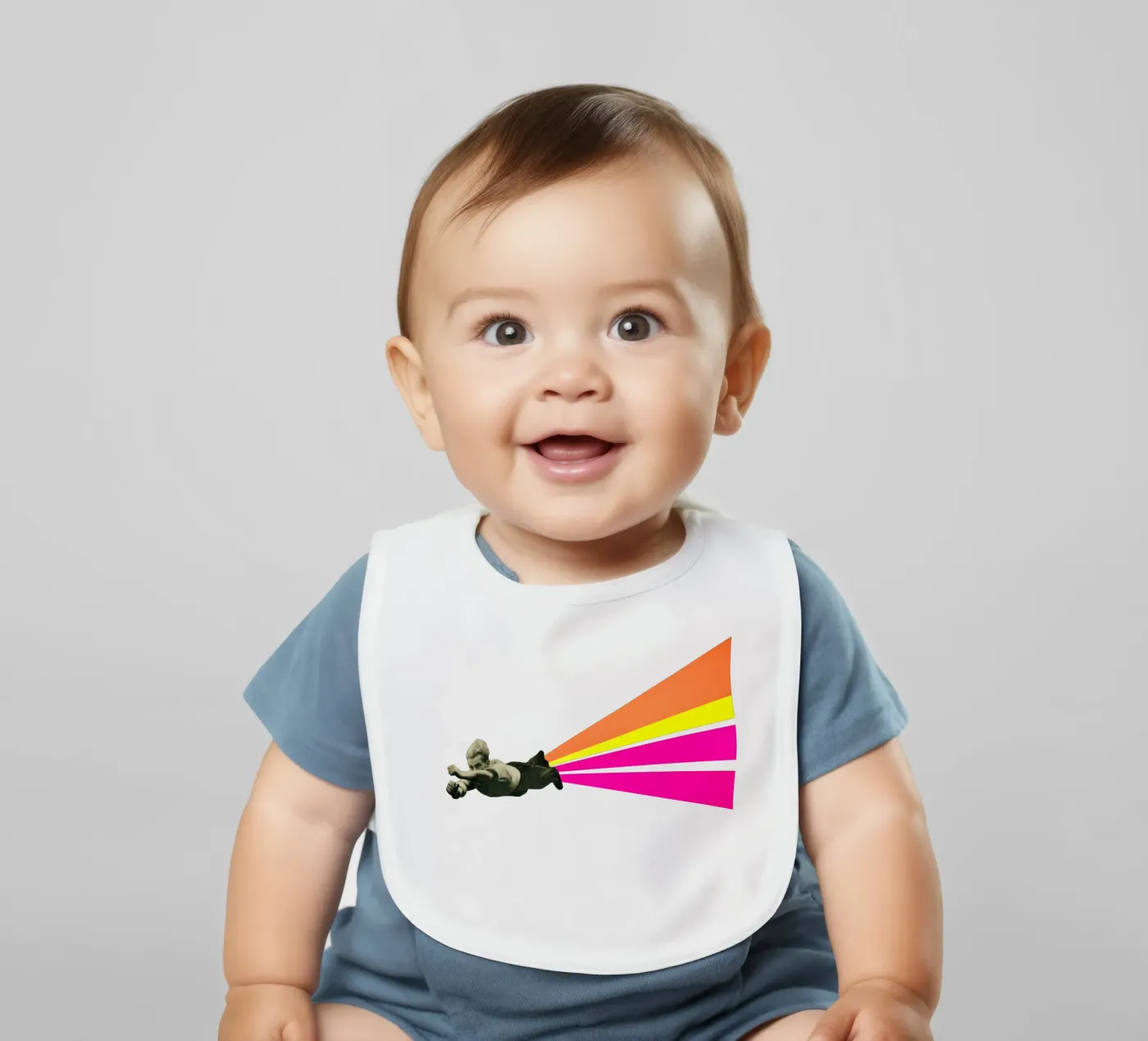 Superhero Babylätzchen von Cassia Beck Collage