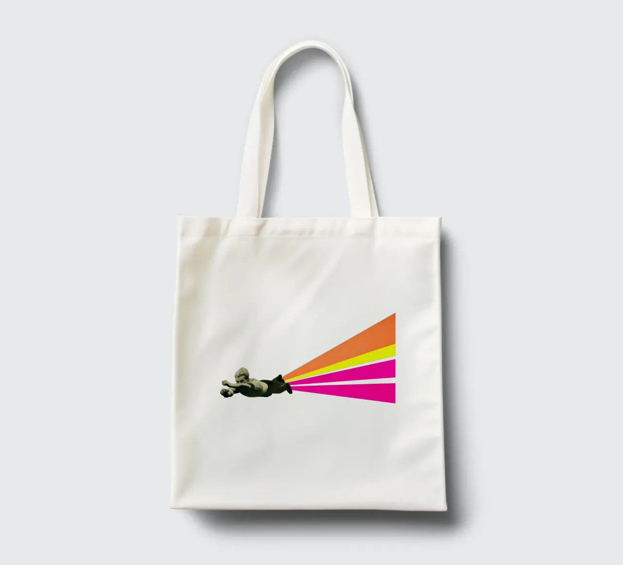 Supereroe borsa in juta da Cassia Beck Collage