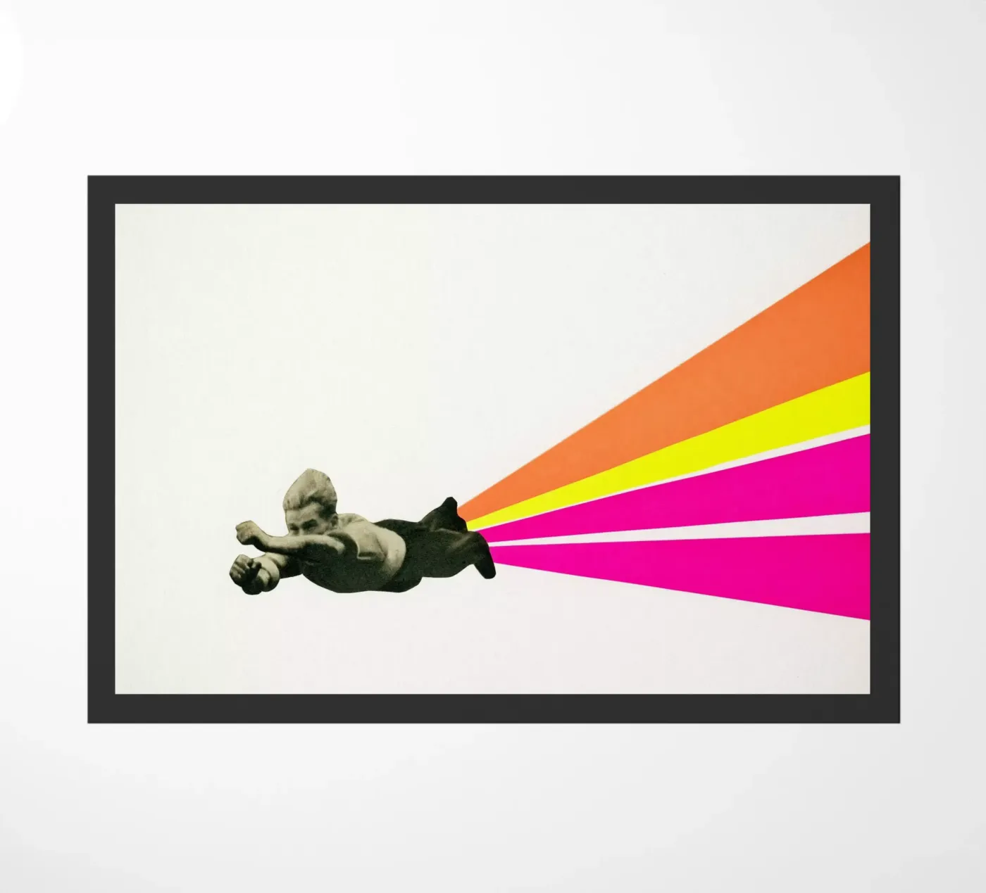 Superhero doormat by Cassia Beck Collage