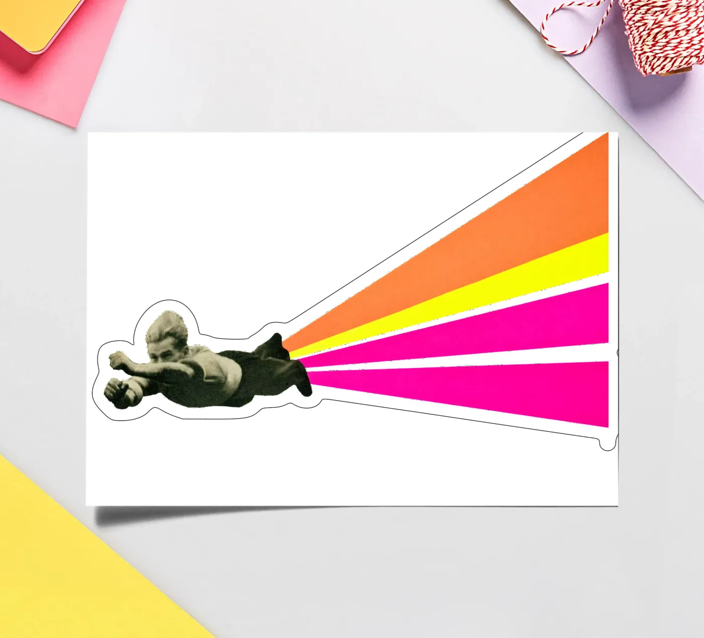 Superhero sticker sheet by Cassia Beck Collage