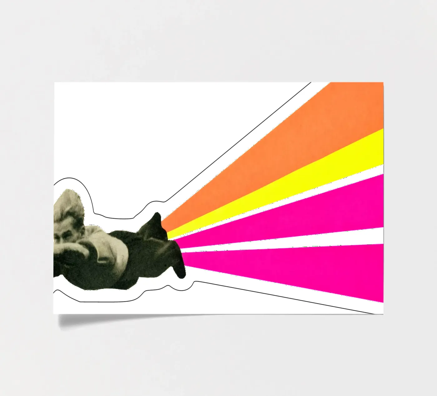 Superheld stickervel van Cassia Beck Collage
